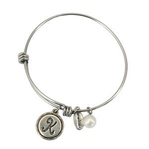 UNWRITTEN Initial K expandable bangle bracelet